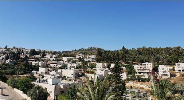 Town of Abu Ghosh nestled in the Judean Hills near Jerusalem