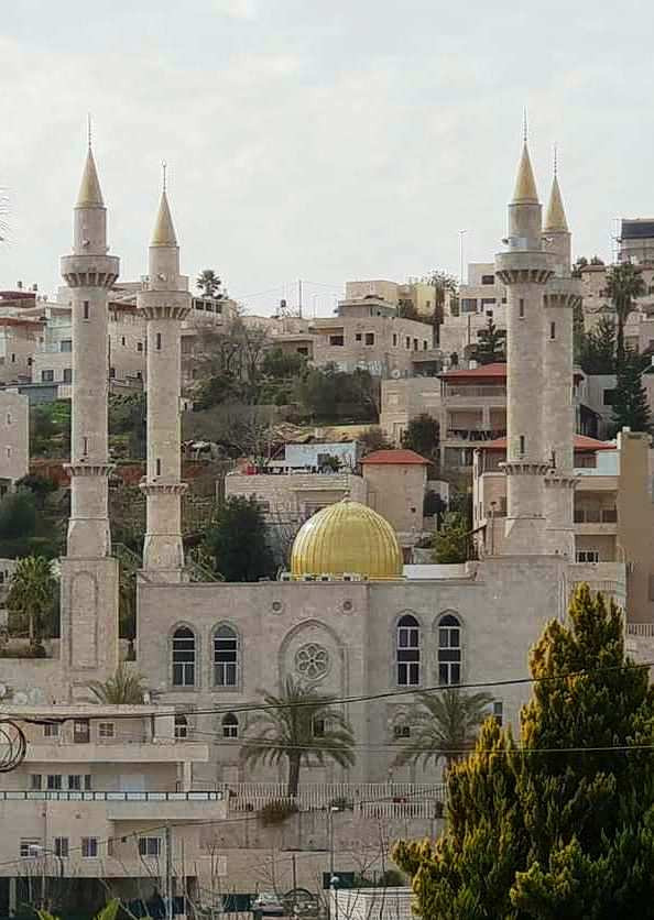 the New Akhmad Kadyrov Mosque in Abu Ghosh